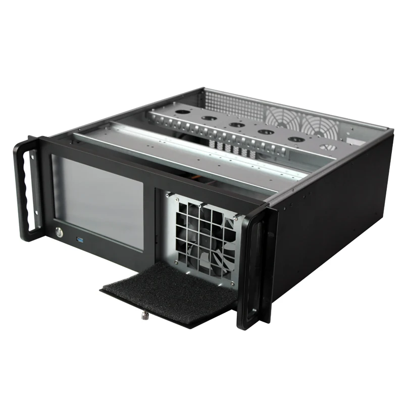 4u Server Rackmount Case with LCD Touch Screen Monitor
