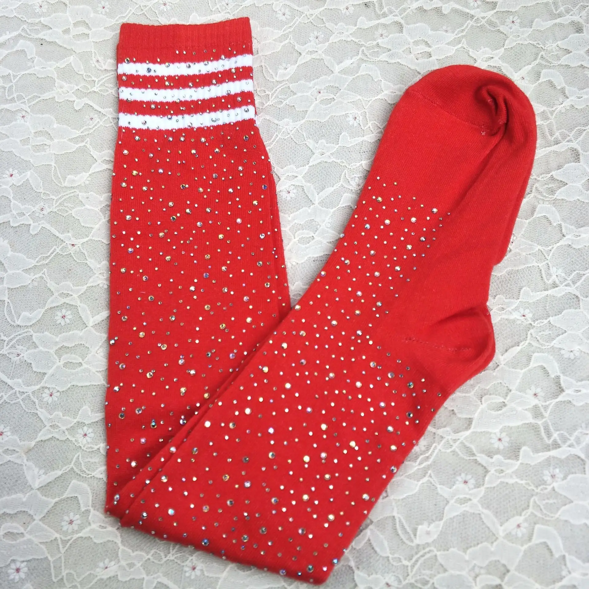 Calzini Sopra Il Ginocchio A Righe Donna - Cotone, Taglia 36-38, Per Look Casual E Comodi - Foto 3