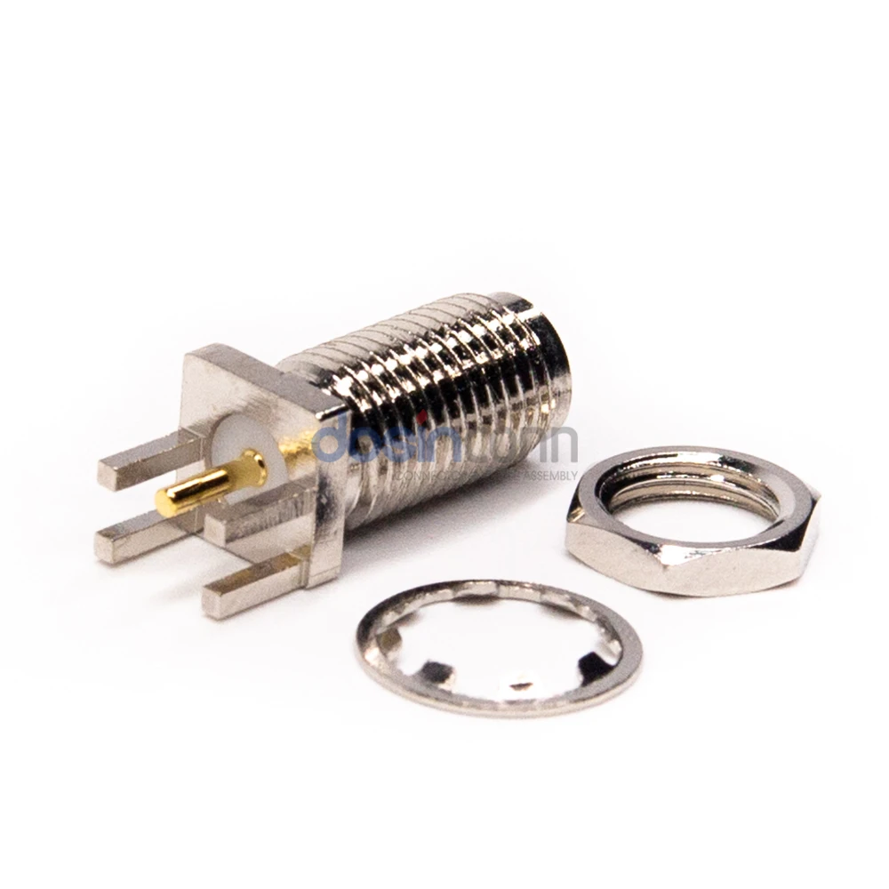 Sma Female 50 Ohm Terminator Sma Connector SMA Straight Jack RF Connector Edge Mount for PCB