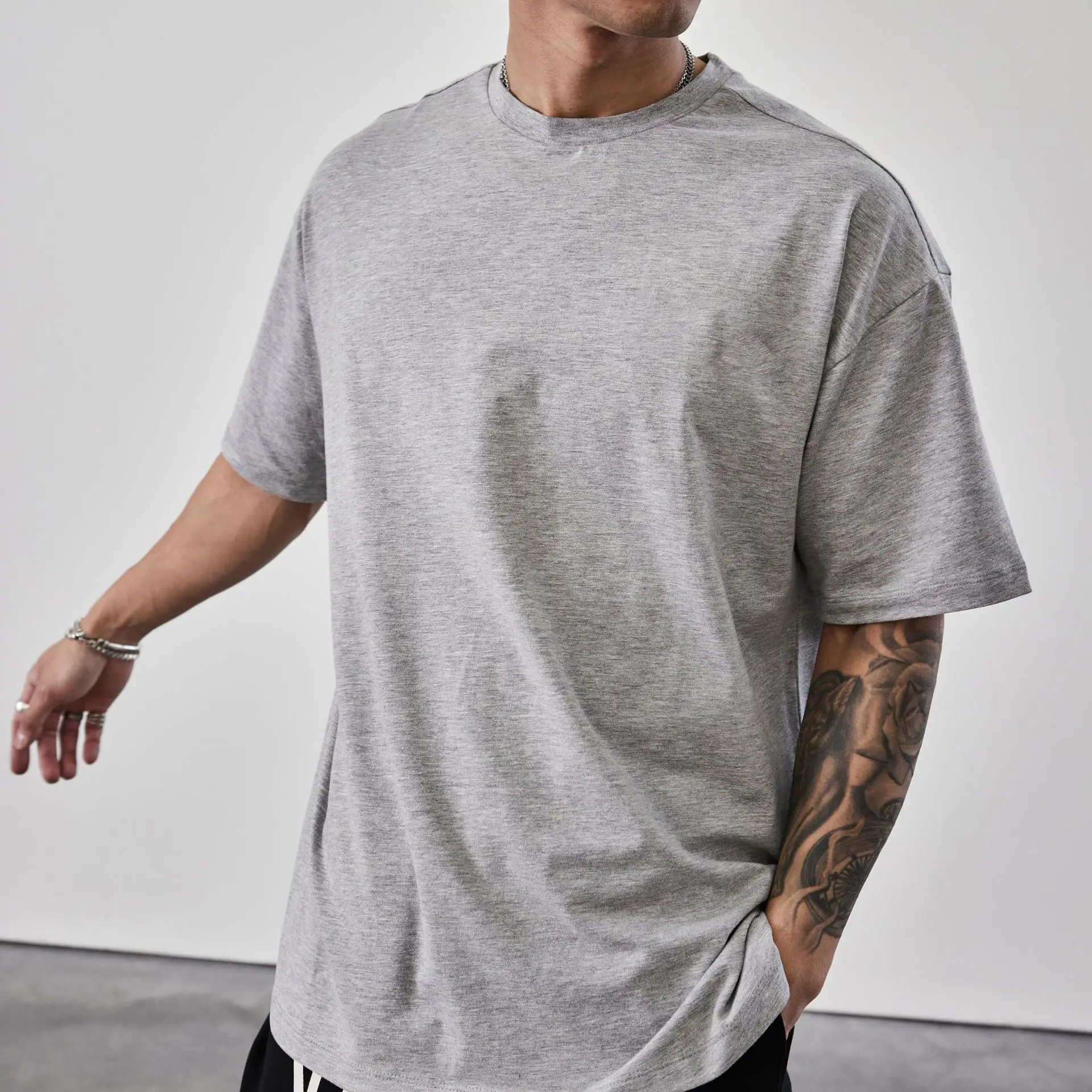 Aola Custom Logo New Design Workout Sports Wear T Shirt Men 95% Cotton ...