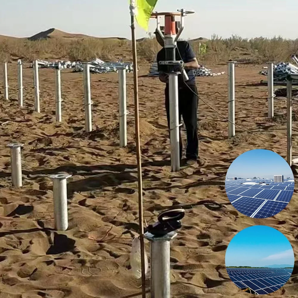 Easy to Operate Solar Mounting Portable Hand Drilling Rig Ground Screw Earth Anchor Hydraulic Pile Driver Machine