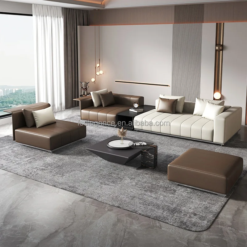 modern sectional dark green leather italian style sofa set living room furniture pvc tuffted sofa set new