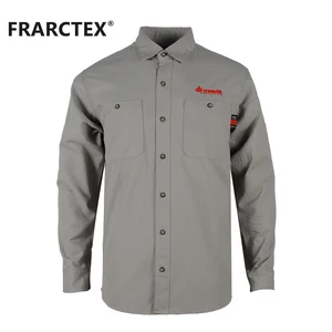 Whole FR Shirts Flame Resistant Shirts Modern High-Quality Breathable FRC Construction Work Wear Shirt for Electricians