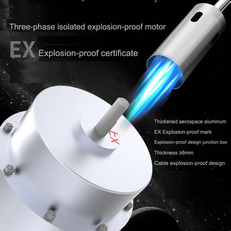 Explosion-proof Industrial Air Curtain with 380/400 VAC Power 3000m³/h Airflow and Ex dIIC T4Gb Certification