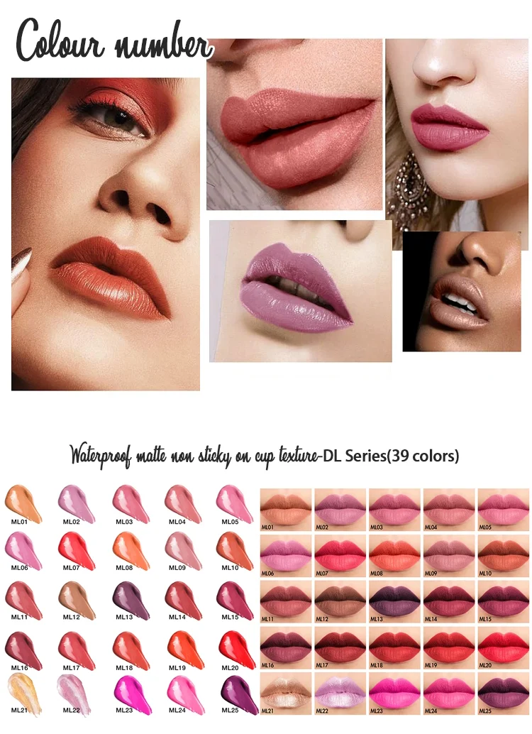 Wholesale Private Label Lipstick Set Square Tube Multi Colored Lipgloss ...