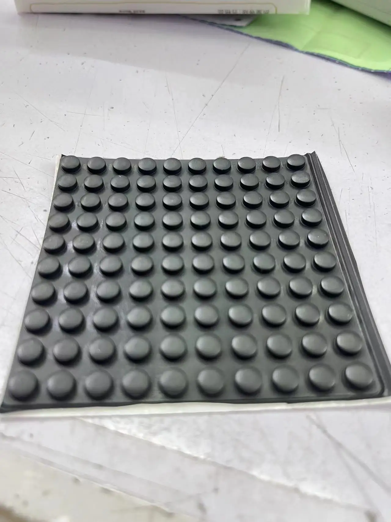 Self Adhesive Rubber Bumpers - 60 Pack 1 Inch Square Clear Furniture Pads