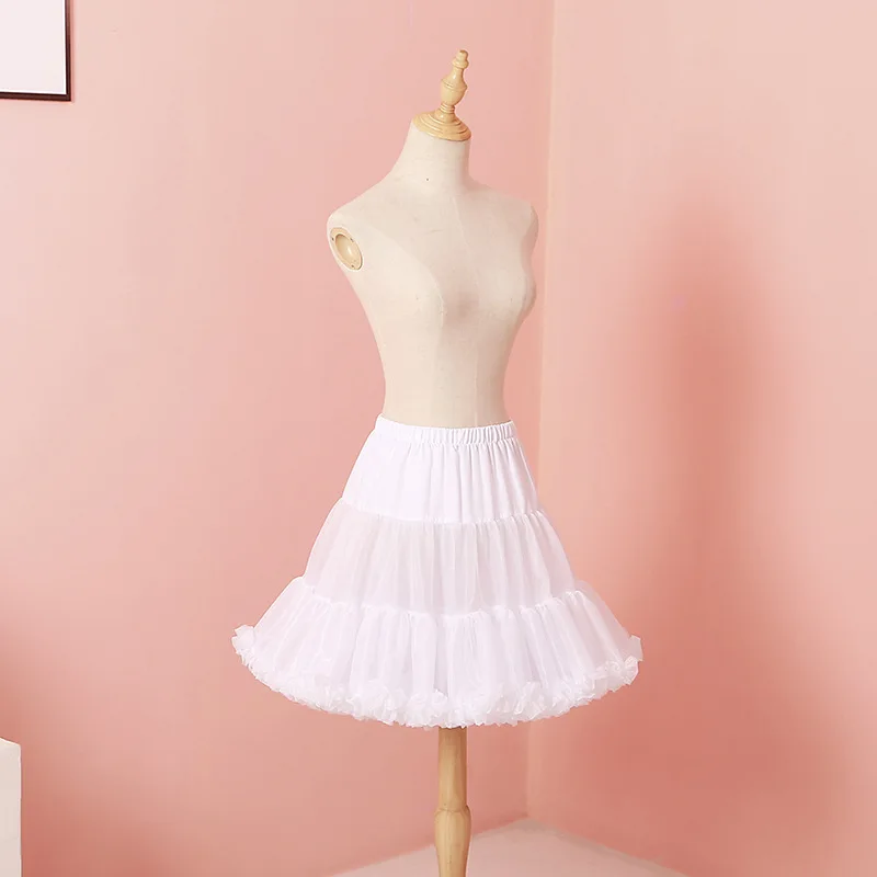 Jupon à Cerceaux Réglable Pour Femme - 4 Cerceaux, Dentelle, Pour Robe Lolita, Cosplay, Sous-robe