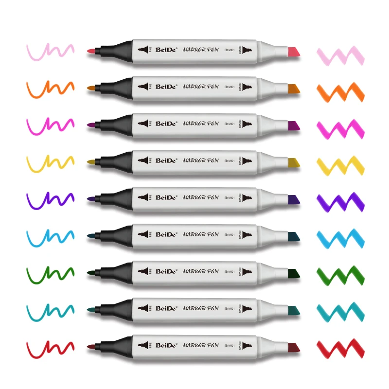 Permanent Marker Pens Highlighters Alcohol Based Dual Tip Art Markers