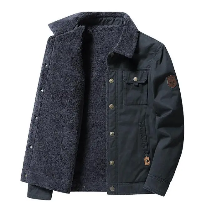 Men's Winter Jacket Warm Thick Fleece Lined Coat For Outdoor Wear_voghion.com