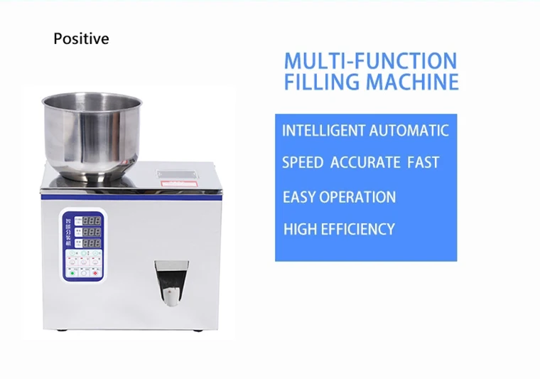 1-200G for Tea and Coffee Bean Semi Auto Stainless Steel Particle Powder Bag Weighing Filling Machine - Image 3