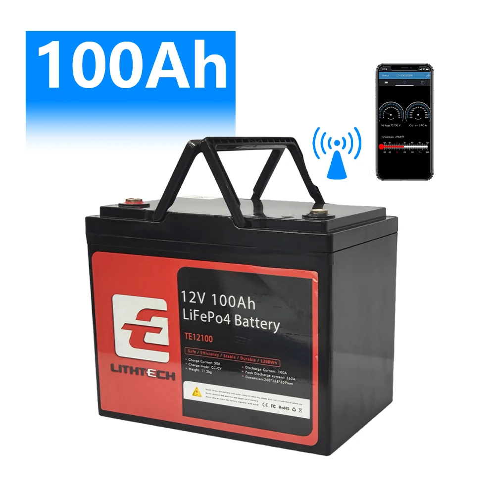 APP Control 4G BMS LiFePO4 Battery 12v 24v 36v 48v 50ah 100ah 120ah 150ah 200ah 250ah 300ah Deep Cycle Lithium Ion Battery