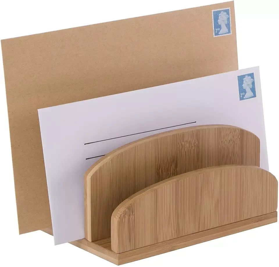 Настольный органайзер для документов электронной почты бамбуковый файлов держатель