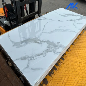 Mate Marble Sheet Uv Coating Pvc Marble Decorative Plastic Sheets Uv Wall Panels