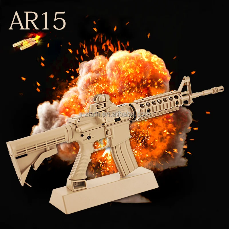 Guns Model Toy Ar15 Navy Color Rifle Miniature Alloy 13 Mini Assemble