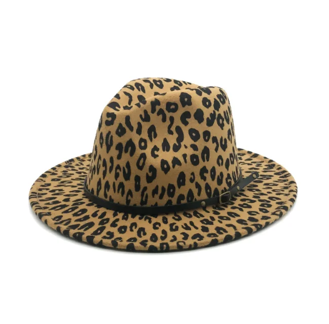 leopard fedora hat wholesale