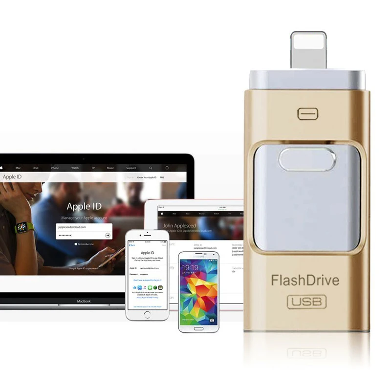 3 in 1 USB 3.0 Flash Drive - Compatible with IOS & Android