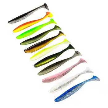 High Quality 4.2g 10-Color Soft Fishing Lure T-Tail Soft Bait Paddle for Ocean Boat River Lake Stream Fishing – Soft Lure – view 3