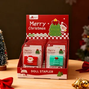 Festive Staples Value Pack with Decorative Sleeve, 5 Boxes Total 1000 Pcs #10 for Daily Use