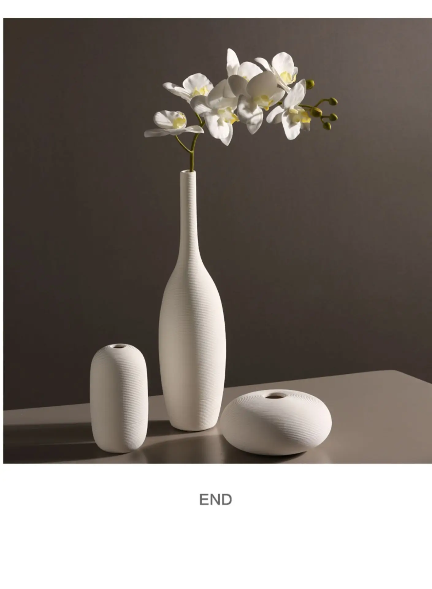 Wholesale Nordic Handmade Modern Irregular Ins Ceramic Vase Plain White Flower Arrangement