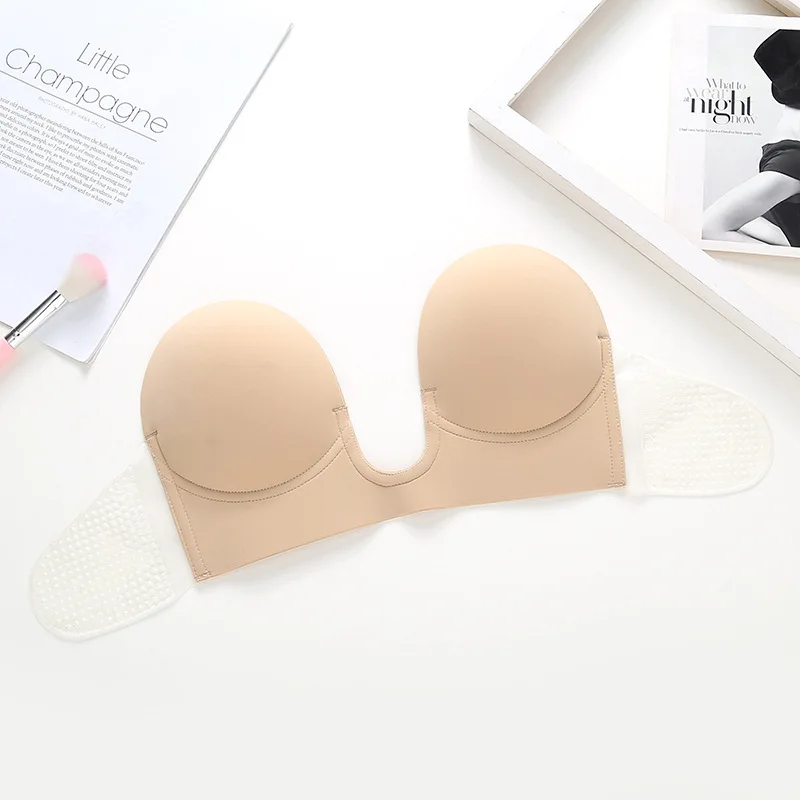 push up strapless sticky adhesive invisible