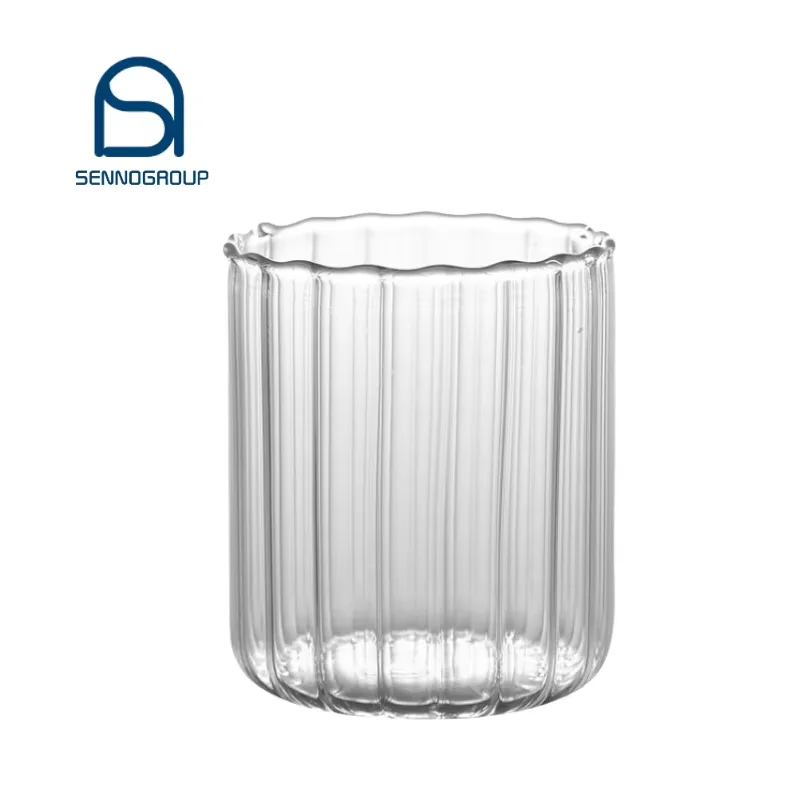 Lot De 4 Verres à Bulles En Verre 530 Ml - Avec Pailles Et Brosses - Verre Borosilicate, Lavable Lave-vaisselle - Pour Cocktails, Smoothies, Cafés Glacés