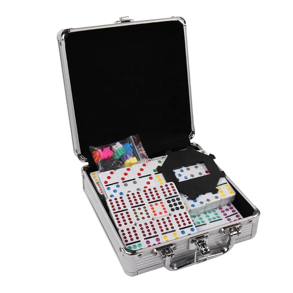TCG Toys Mexican Train with Aluminium Case Dominos Game TCG Toys Mexican Train with Aluminum Case Dominos Game :