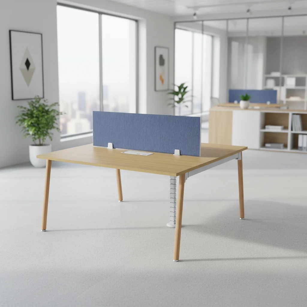 Professional Workstation Cabinet Support Aluminum Legs Office Desk Storage System Modern Layout 5