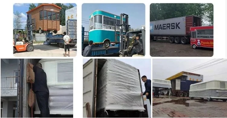 中国制造定制尺寸食品卡车拖车和待售移动快餐车