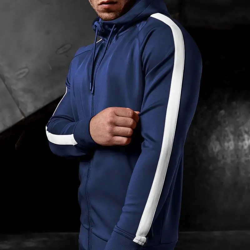 Custom Blank Training Activewear Zip up Two Piece Sportswear Men Tracksuit and Clothes Sports Men Jogger Track Suits Wear Set