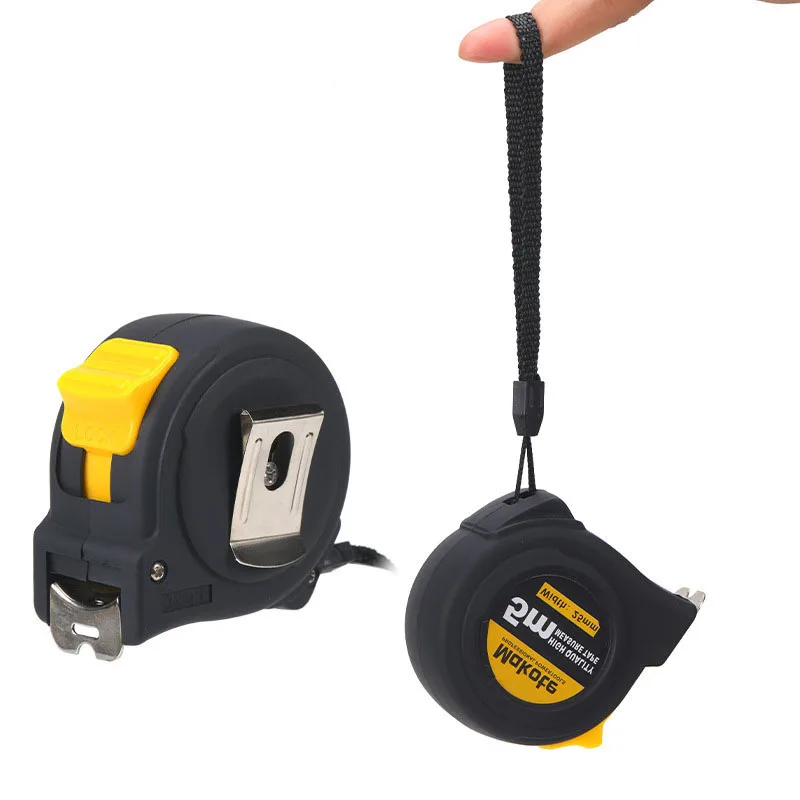 Metric Inch British Measuring Tape Steel Blade Self-Lock No Sound CE Certified Black ABS Plastic Custom Logo 3M 5M 10M - view 1