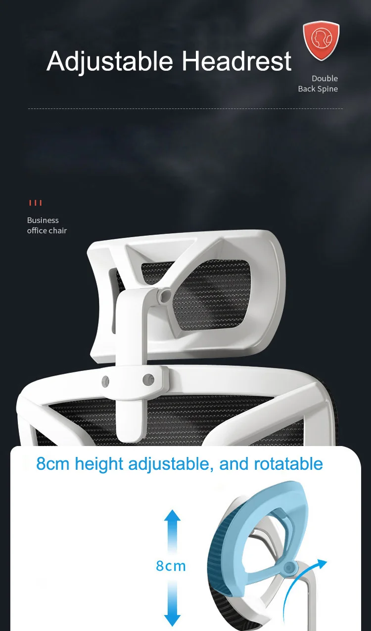 Factory Price Leisure Gaming Office Mesh Chair With Headrest and Footrest Reclining Comfortable Executive Chair