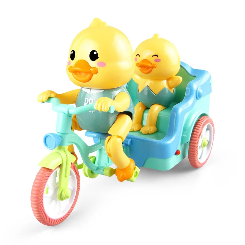 New Cartoon Cute Duckling Children's Toy Car Wind Up Toys Electric Duck  Carry Passengers Tricycle Model Toy - Buy Electronic Car,Duckling  Children's Toy Car,Kids Toy Product on 