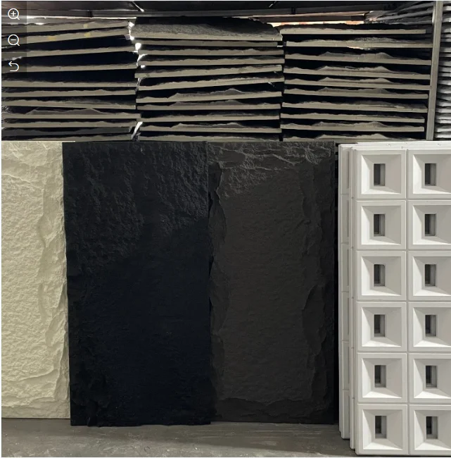 Cultural Stone PU Stone Skin with Mushroom and Mountain Rock Designs Artificial Stone