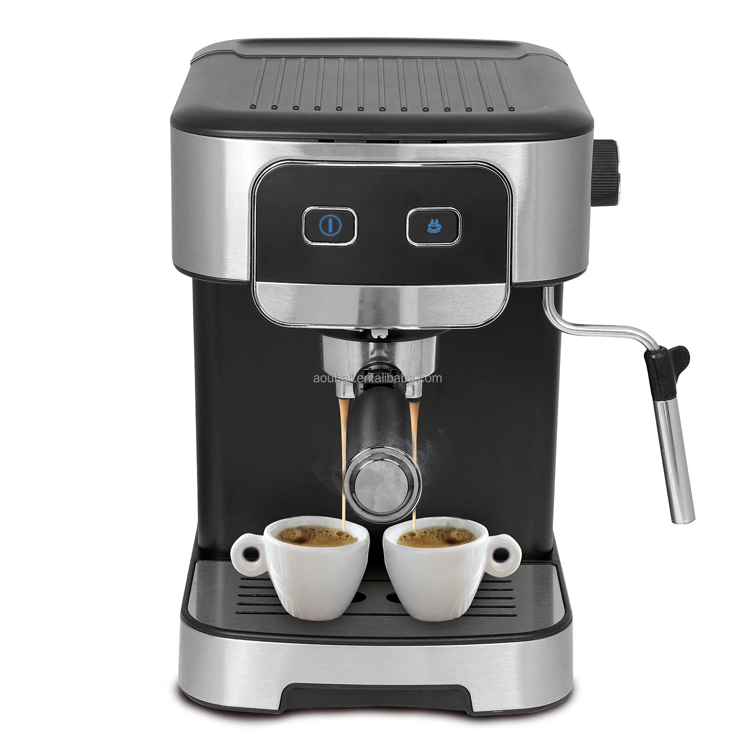 Aouball Programmable Semi-automatic Coffee and Espresso Machine for Fast and Delicious Home and Hotel Use