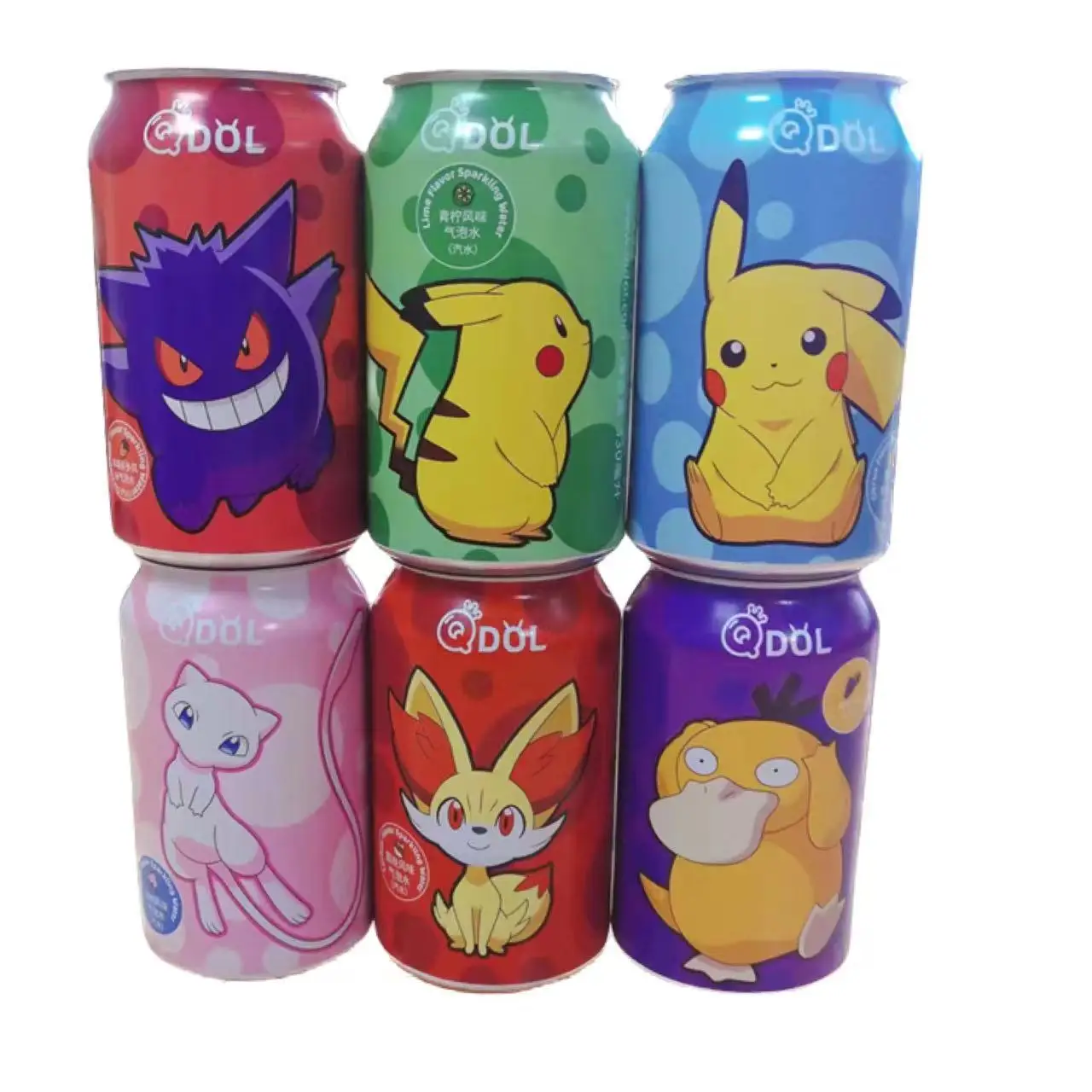 Оптовая продажа, Baokemeng Pikachu, пузырьковый водный газированный напиток, блестящий напиток, мягкие напитки 330 мл