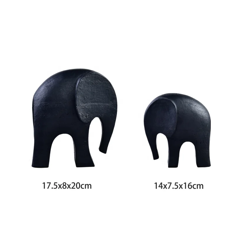 Cute Small Wooden Elephant Statue