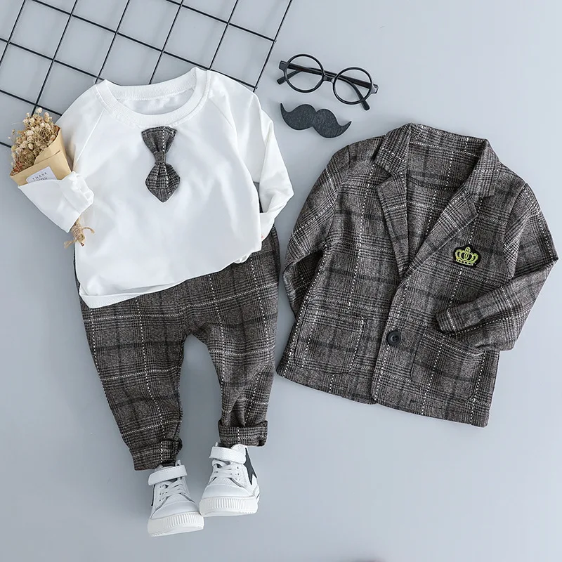 Acid Resistant Lab Coat Baba and Thailand Kids T Shirt Children Kids Boy Suit Set Formal Design Images