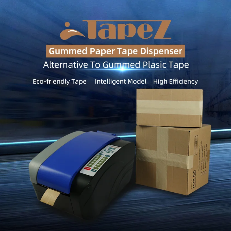 TapeZ New Arrival Automatic Water Activated Gummed Paper Tape Dispenser