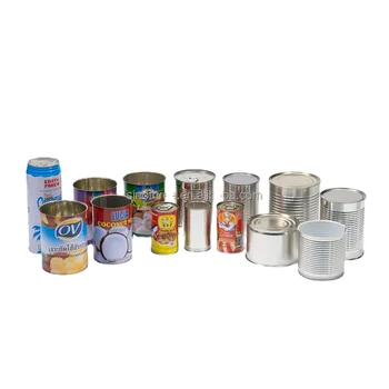 Quality Global Hot Selling Round Empty Food Metal  Tinplate Cans with Easy Open End Vegetable Seed Can Tomato Can