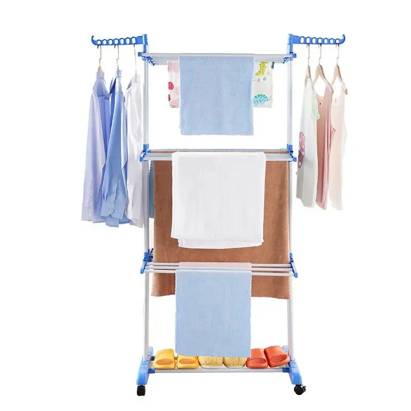 Foldable Stainless Steel Drying Rack Heavy Duty Laundry Airer Clothes