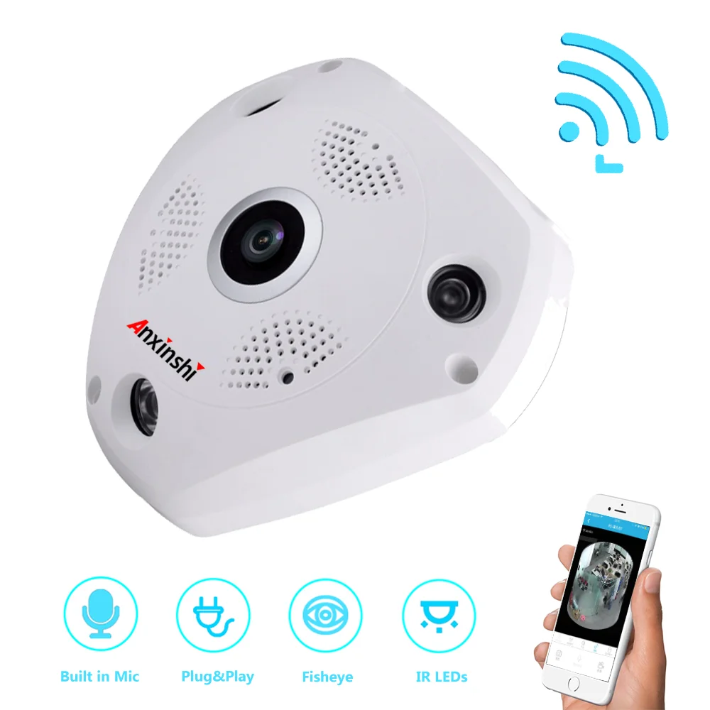 360 Degree 4MP Panoramic Fisheye IP Wifi Camera Secure Your Home
