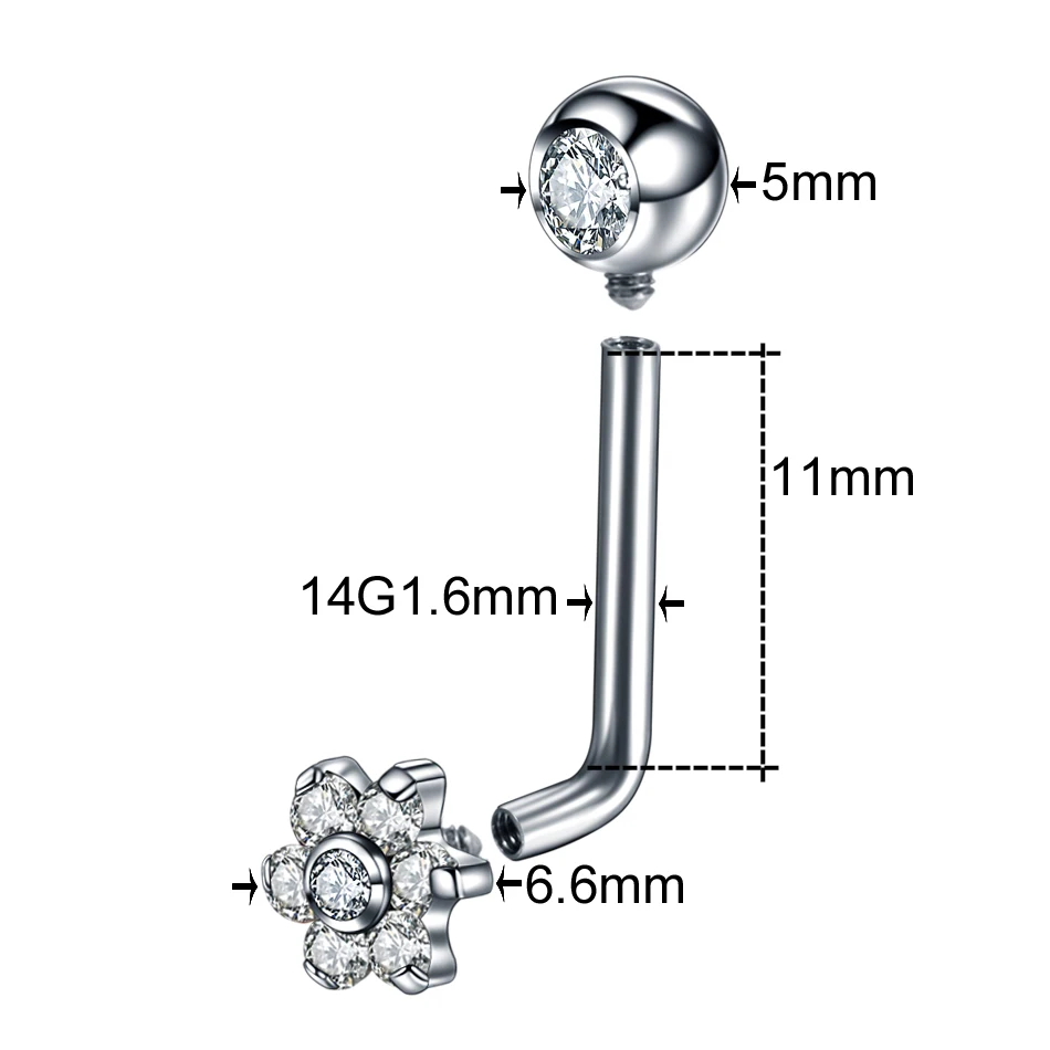 10pcs/lot Titanium Vertical Hood Piercings Flower Sexy Vagina Genital  Piercing Vch Piercings Jewelry - Buy Vagina Piercings Vagina Genital  Piercing ...