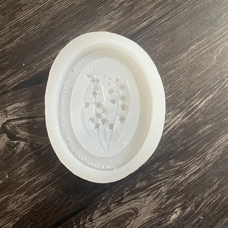 T2028 Lily of the Valley Soap Silicone Mold Aromatherapy Plaster Mold DIY Fondant Mold