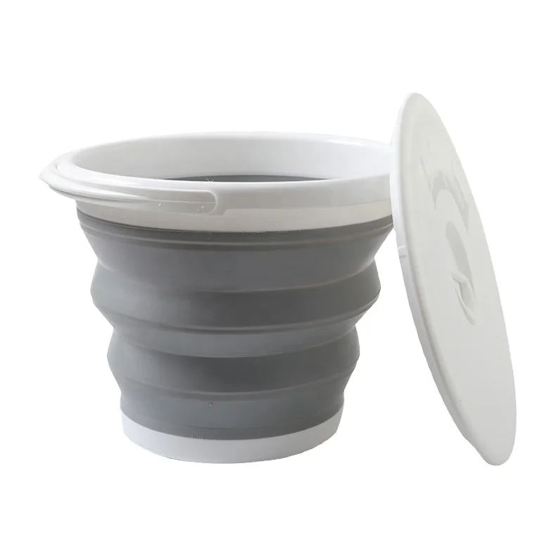 Складное пластиковое ведро SAMMART-Складная круглая Ванна-портативная рыболовная водная ведро-компактный уличный водогоршок uvc021