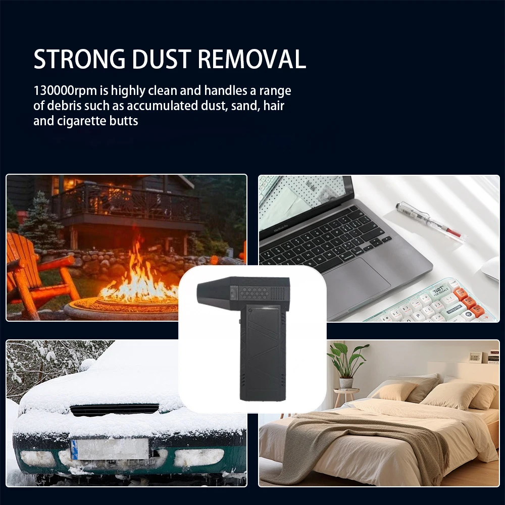 130000RPM Mini Body Electric Brushless Violent Turbo Fan Air Duster Mini Turbo Fan Strong Dust Electric Dry - view 5