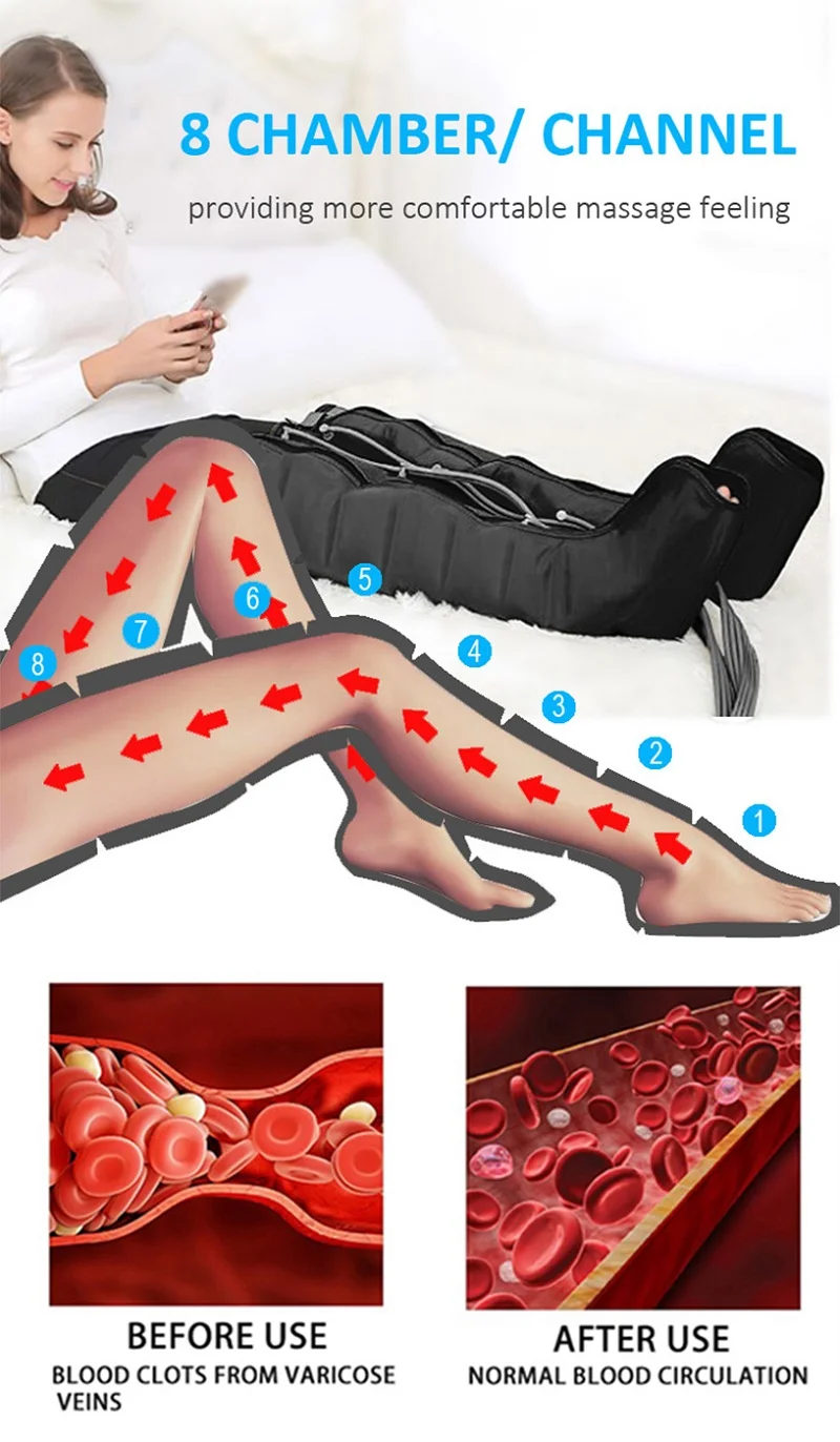 8 chambers recovery boots compression massage therapy device-59