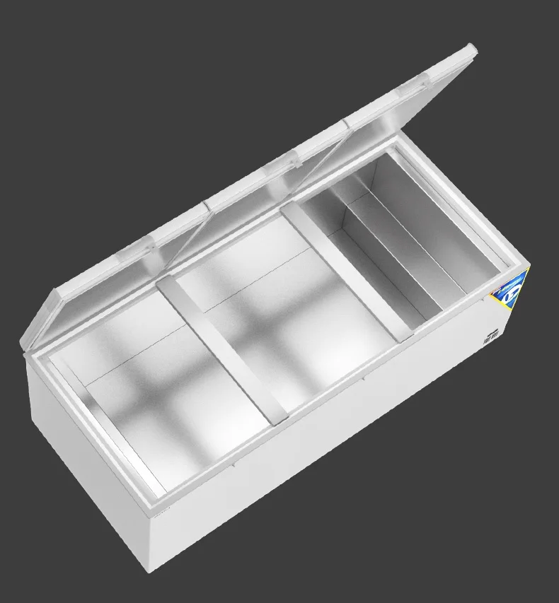 Cabinet Freezer Refrigerator Equipment for Meat Large Capacity Two Door Top Open Refrigeration Chest Freezer