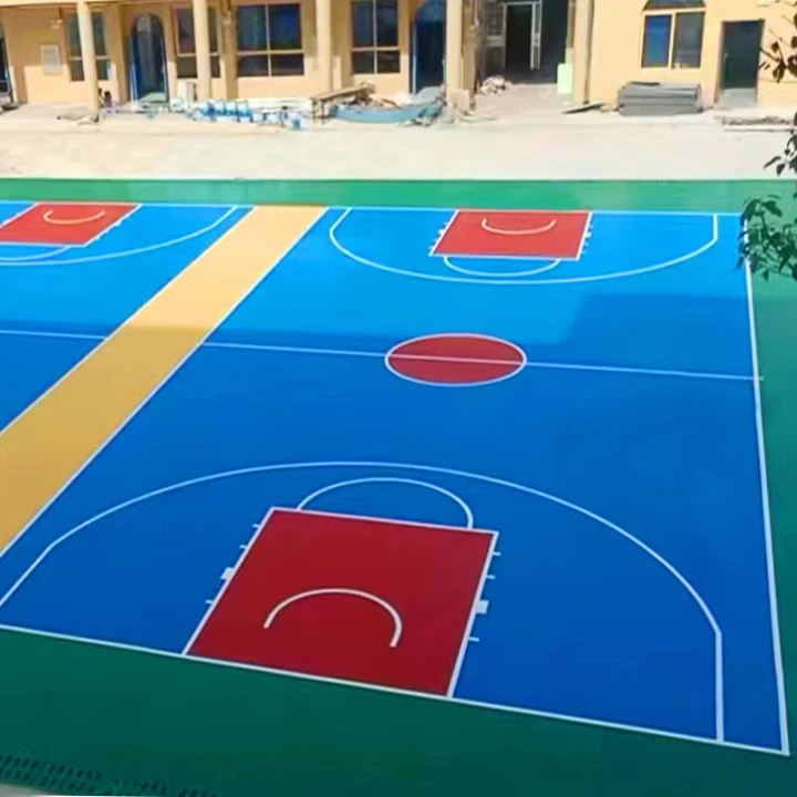 INOLP Durable Silicon PU Sports Flooring Elasticity Outdoor Court for Football Soccer Basketball Volleyball Badminton Tennis