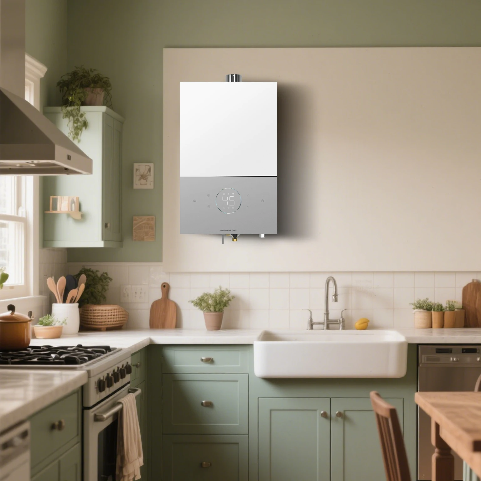 Novel Design Remote Control 16L Gas Water Heater Multiple Capacity ...