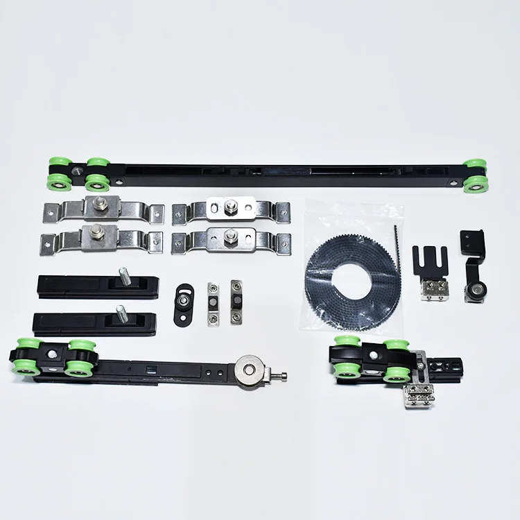 2+1 Linkage Telescopic Sliding Door Hardware Roller Wheel Sliding 3